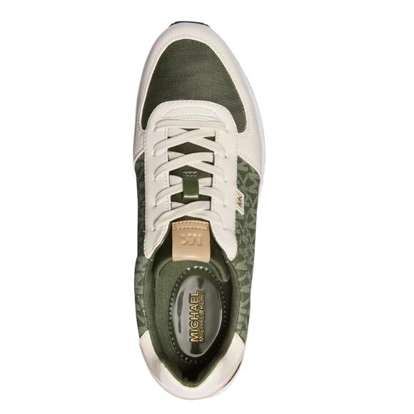 Michael Kors Women's Monique Platform Wedge Trainer Sneakers Green Size 7 - Picture 4 of 4